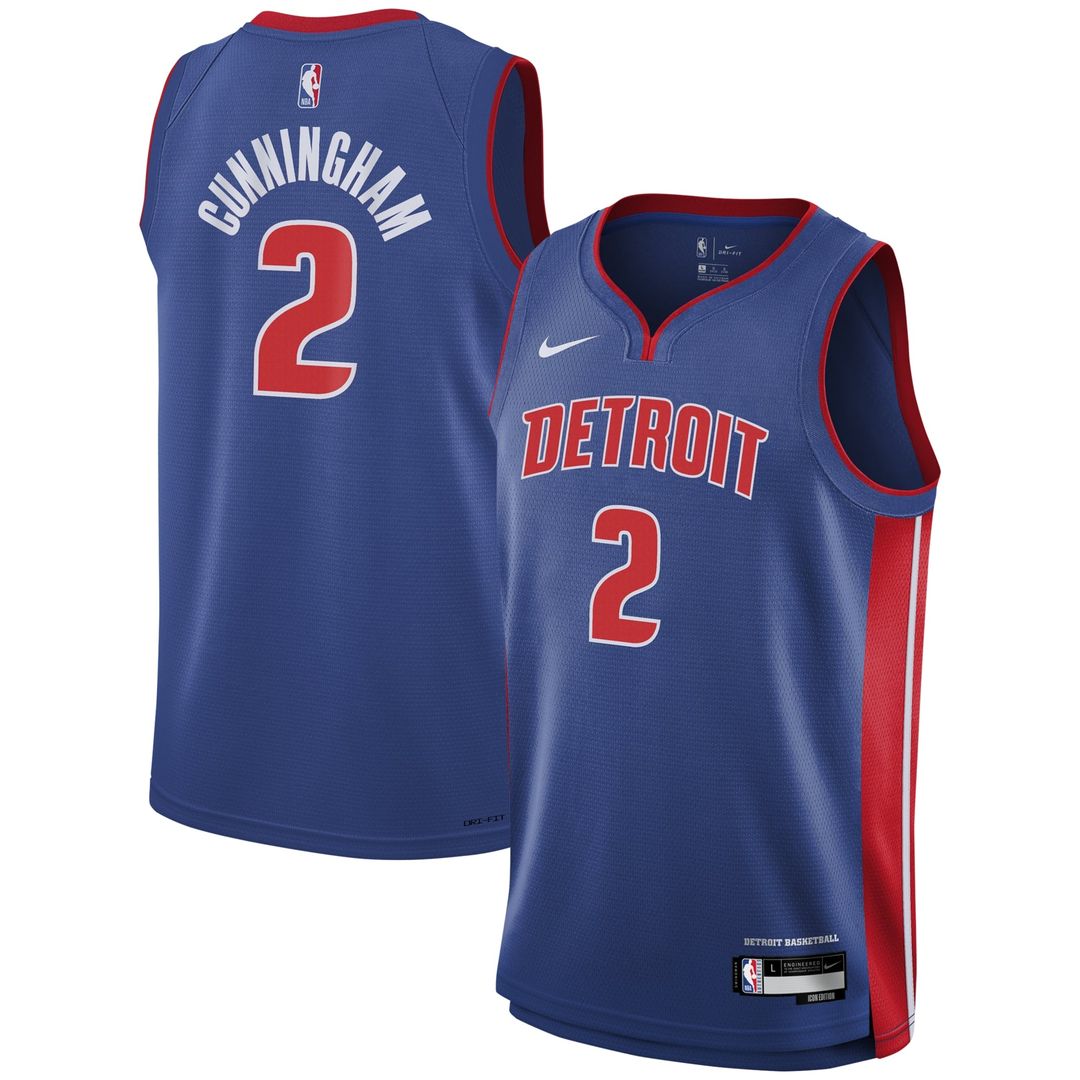 Cade Cunningham Detroit Pistons Nike Youth Swingman Jersey - Icon Edition - Blue | NBA Fan Gear
