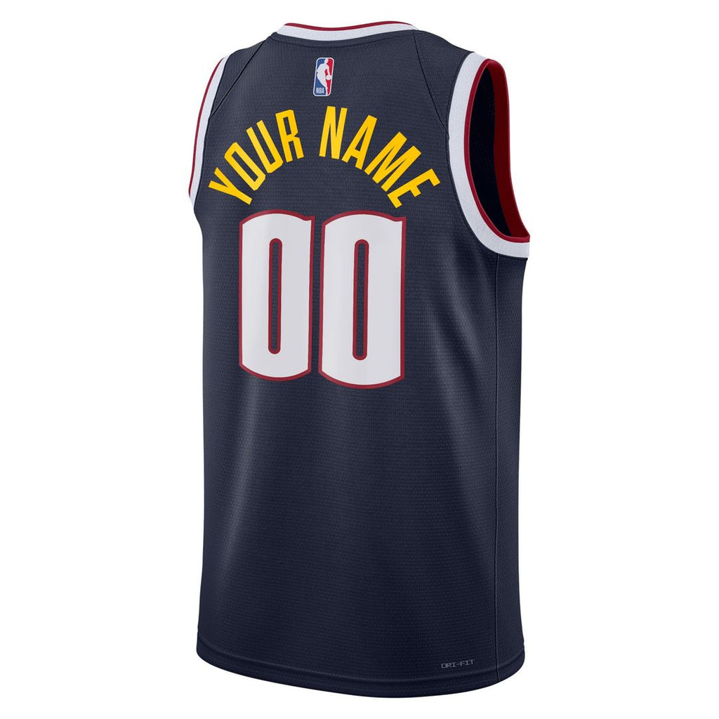 Denver Nuggets Nike Unisex Swingman Custom Jersey Navy - Icon Edition | NBA Fan Gear