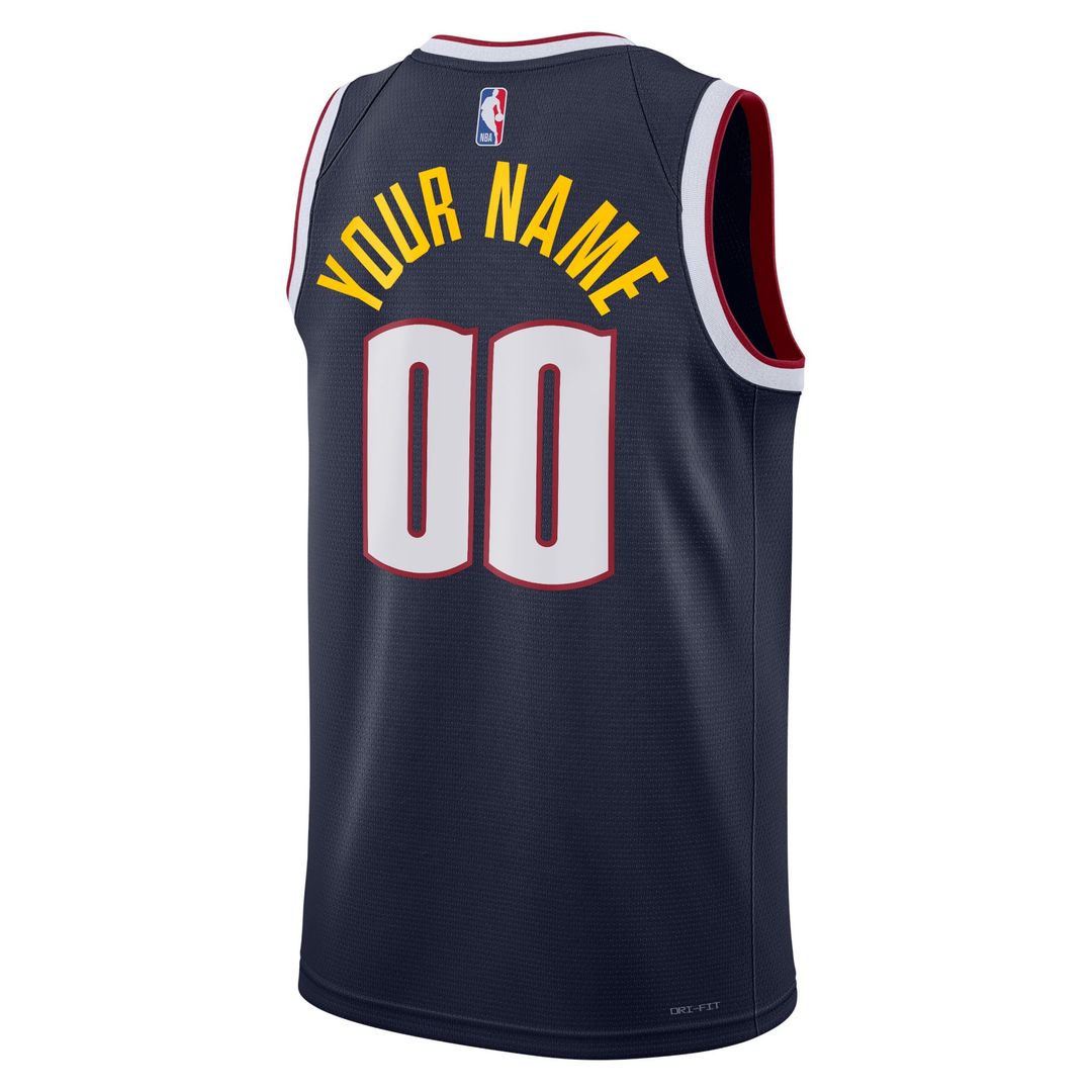 Denver Nuggets Nike Unisex Swingman Custom Jersey Navy - Icon Edition | NBA Fan Gear