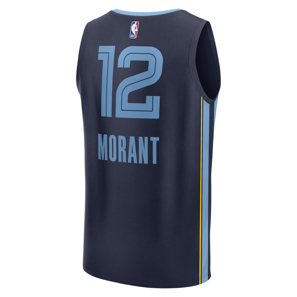 Ja Morant Memphis Grizzlies Fanatics Fast Break Replica Player Jersey - Icon Edition - Navy | NBA Fan Gear