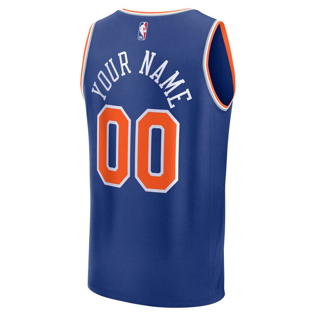 New York Knicks Fanatics Youth Fast Break Custom Jersey - Association Edition - White | NBA Fan Gear