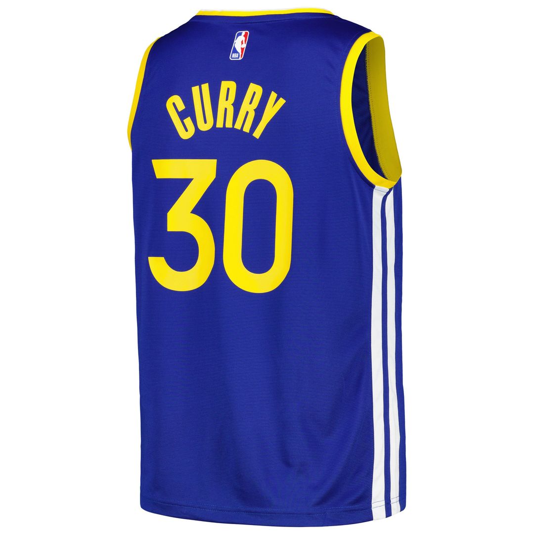 Stephen Curry Golden State Warriors Fanatics Fast Break Player Badge Jersey - Royal | NBA Fan Gear