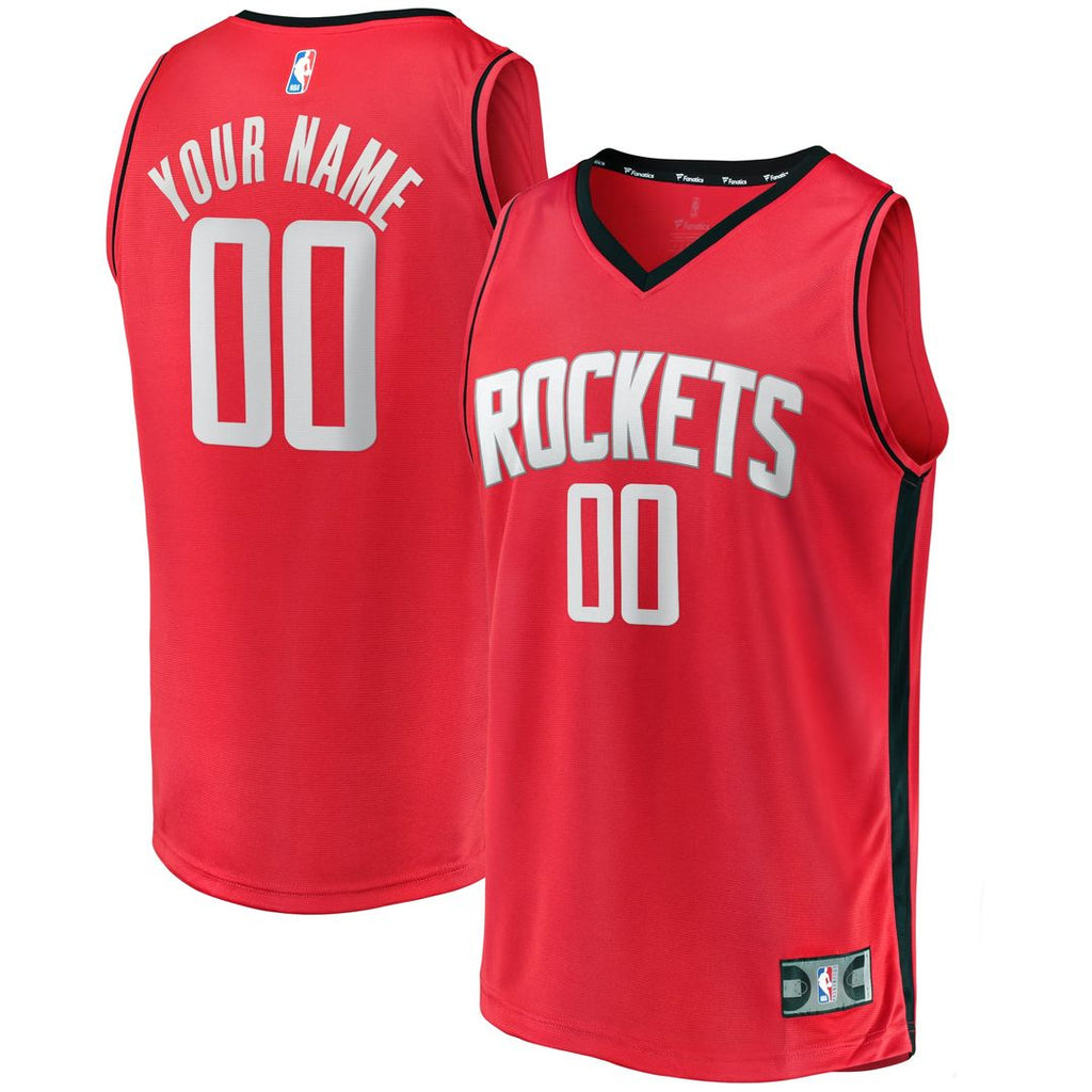 Houston Rockets Fanatics Youth Fast Break Custom Replica Jersey - Icon Edition – Red | NBA Fan Gear