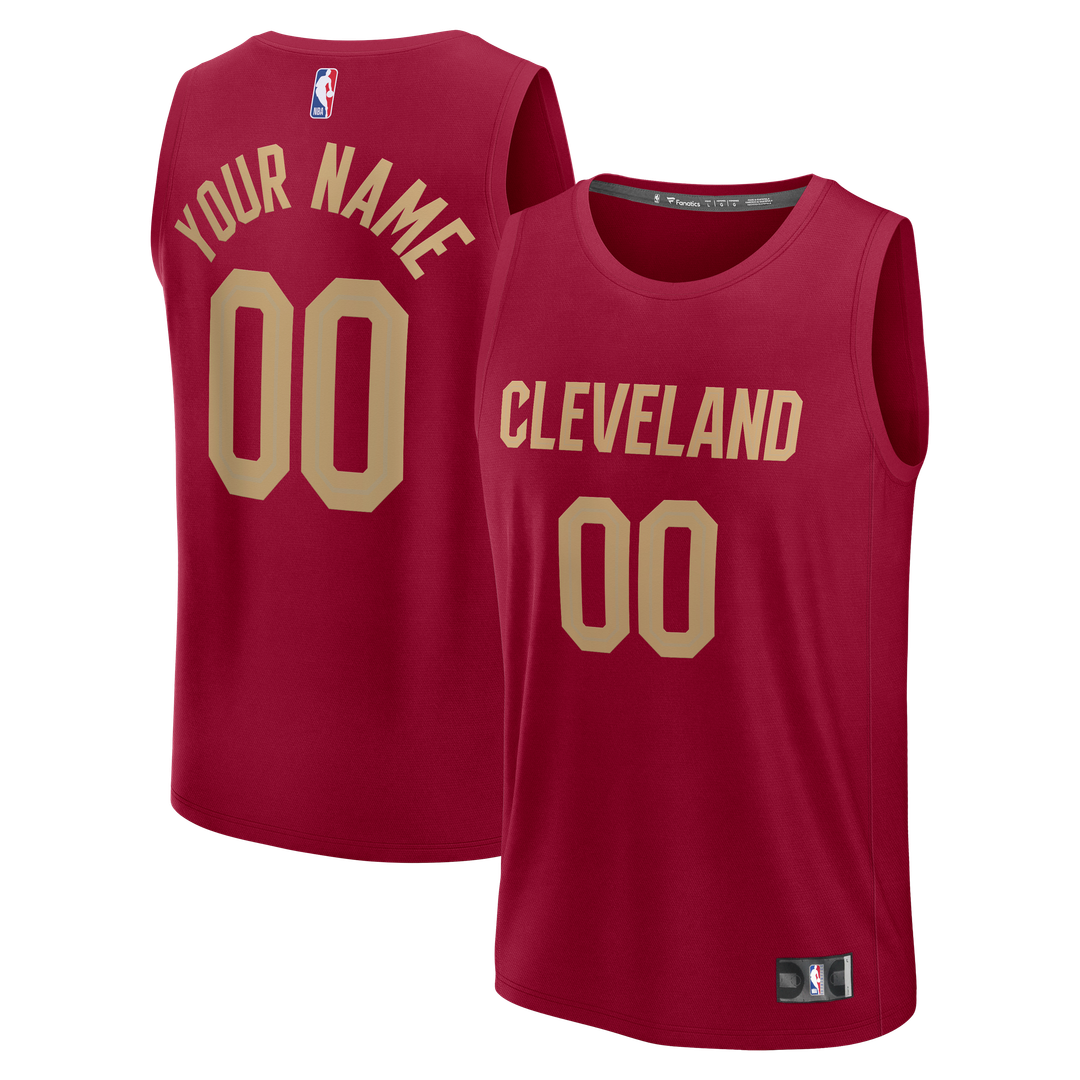 Cleveland Cavaliers Fanatics Youth Fast Break Custom Jersey - Icon Edition - Red | NBA Fan Gear