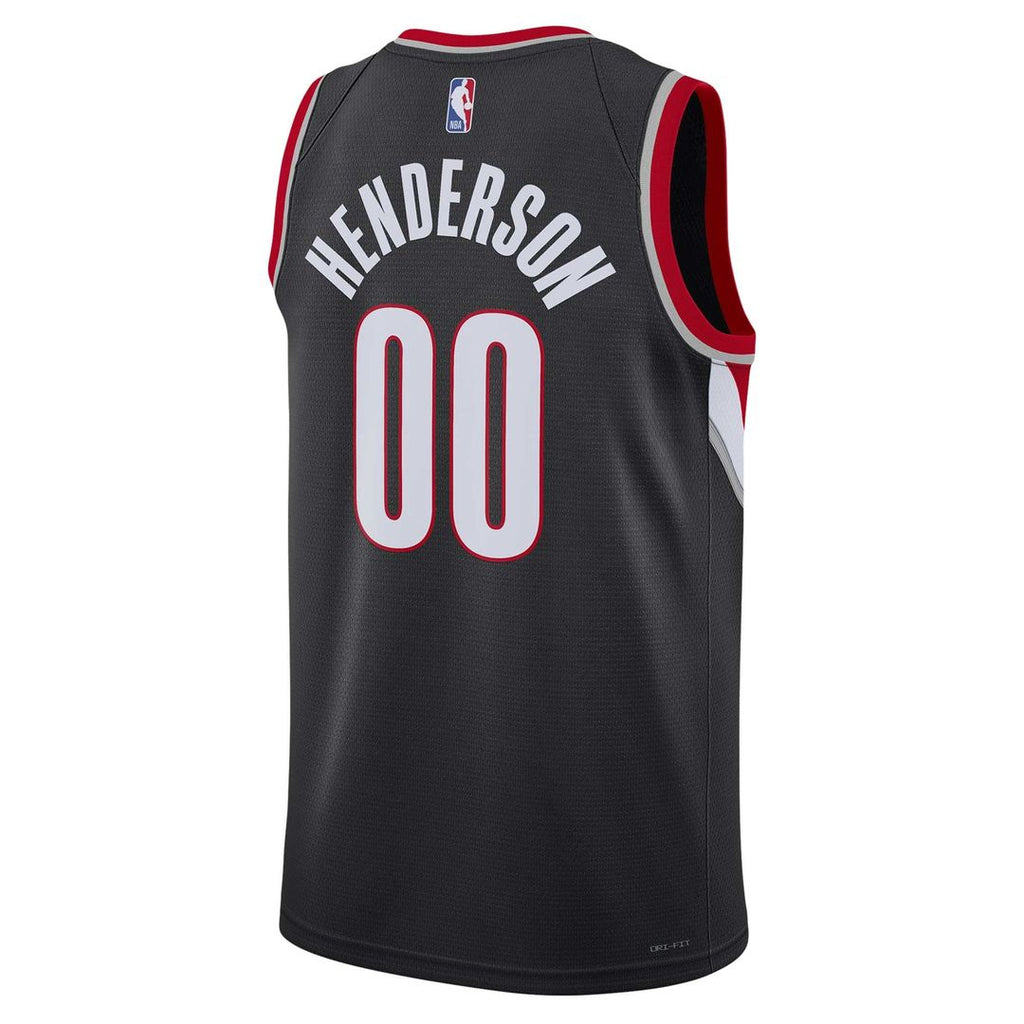 Scoot Henderson Portland Trail Blazers Nike Unisex 2023 NBA Draft Swingman Jersey - Icon Edition - Black | Fan Gear