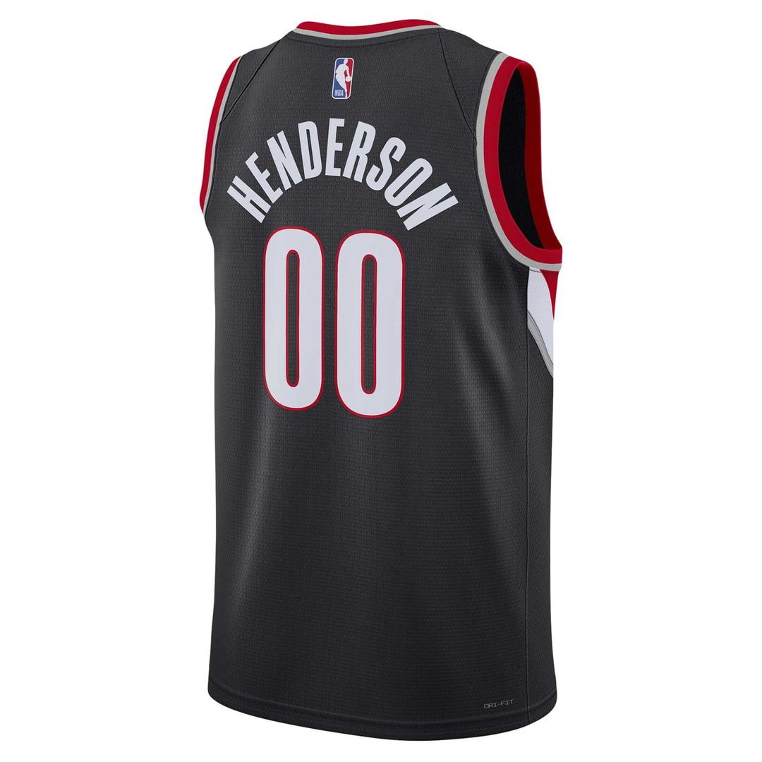 Scoot Henderson Portland Trail Blazers Nike Unisex 2023 NBA Draft Swingman Jersey - Icon Edition - Black | Fan Gear