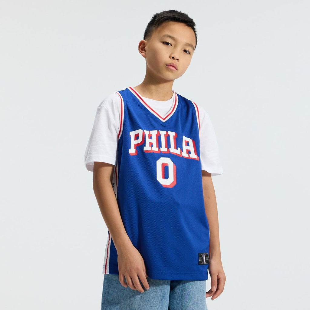 Tyrese Maxey Philadelphia 76ers Fanatics Youth Fast Break Replica Player Jersey - Icon Edition - Royal | NBA Fan Gear