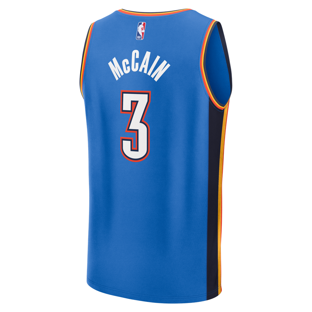 Jared McCain Oklahoma City Thunder Fanatics Youth Fast Break Jersey - Icon Edition - Blue | NBA Fan Gear