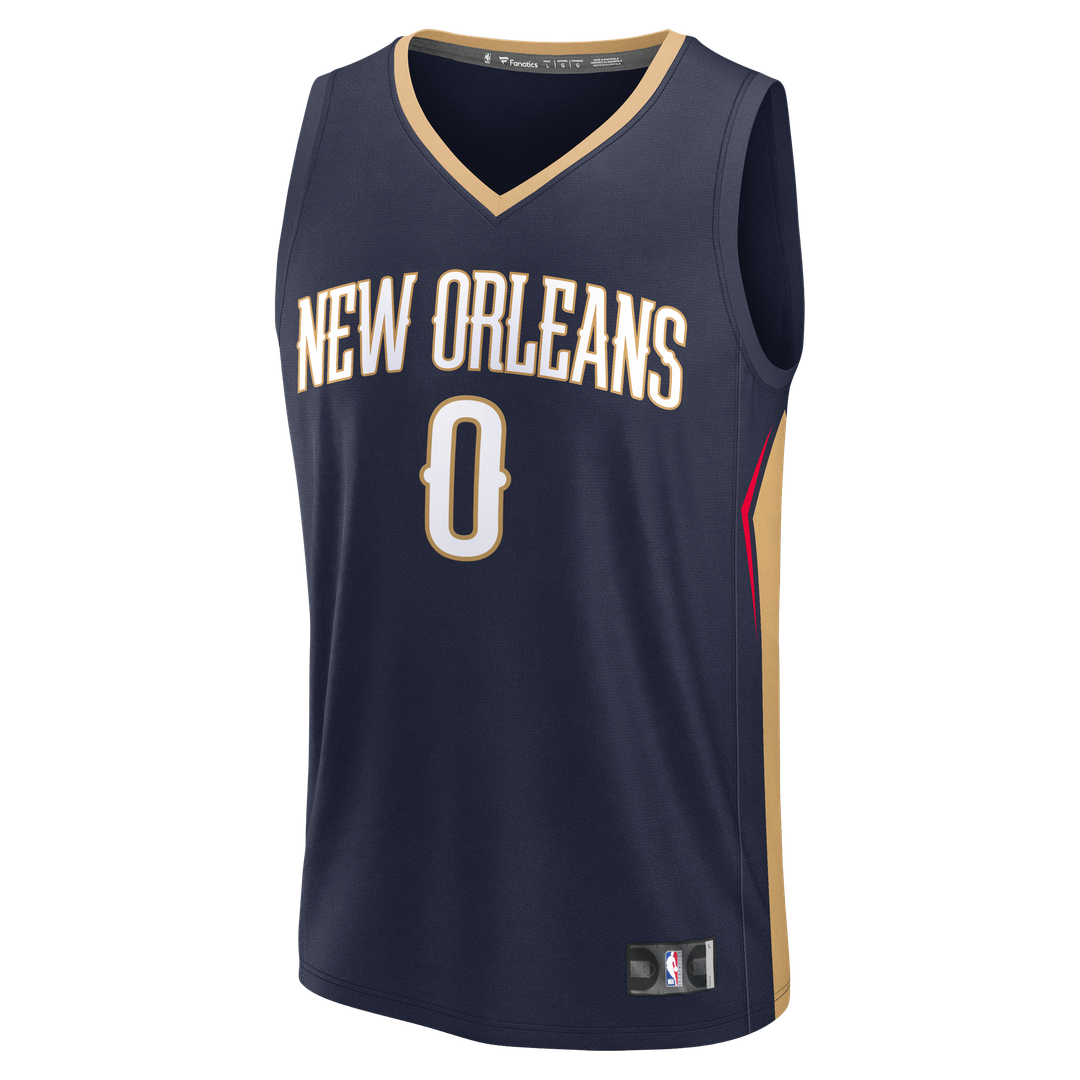 Jeremiah Fears New Orleans Pelicans Fanatics Fast Break Replica Jersey - Navy - Icon Edition | NBA Fan Gear