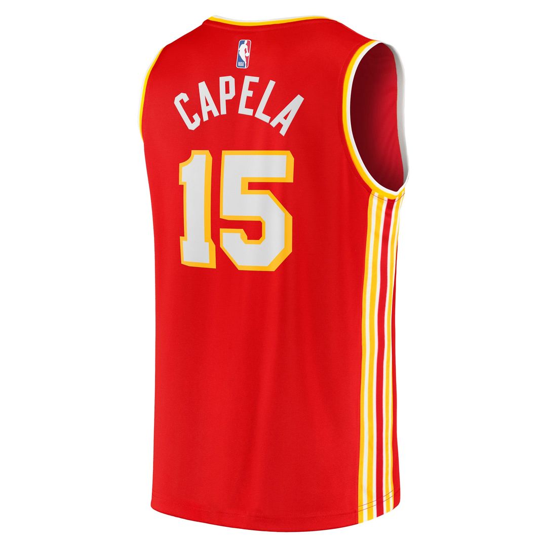 Clint Capela Atlanta Hawks Fanatics 2021/ 22 Fast Break Replica Jersey - Icon Edition - Red | NBA Fan Gear