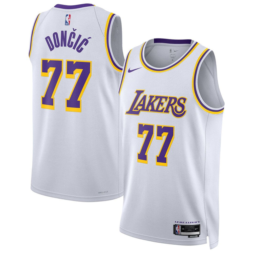 Luka Dončić Los Angeles Lakers Nike Unisex Swingman Jersey - Association Edition - White | NBA Fan Gear