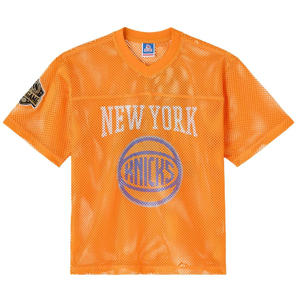 New York Knicks OVO x NBA Mesh Football Fashion Jersey - Orange | October's Very Own Fan Gear
