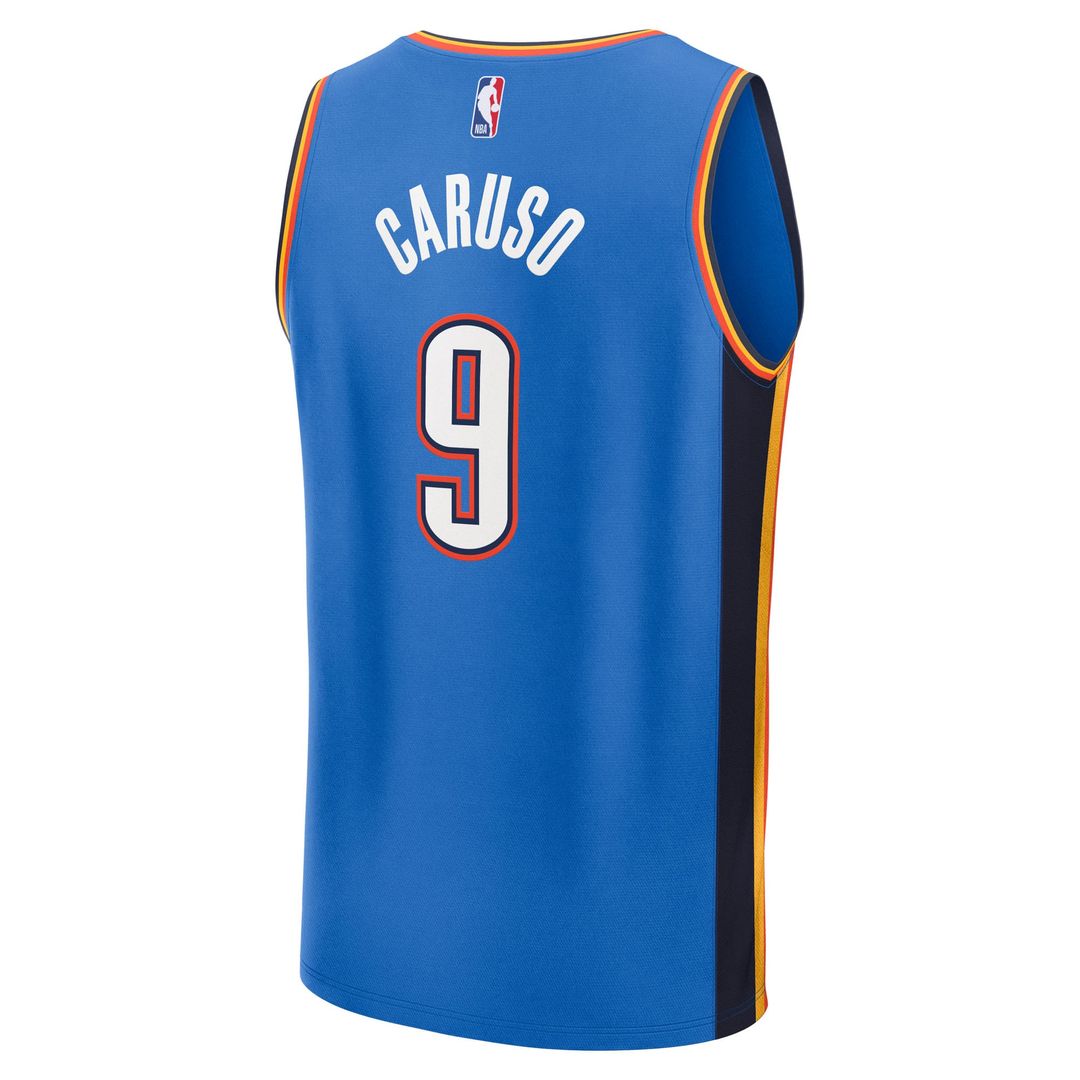 Alex Caruso Oklahoma City Thunder Fanatics Youth 2025 NBA Finals Champions Fast Break Replica Player Jersey - Blue - Icon Edition | Fan Gear