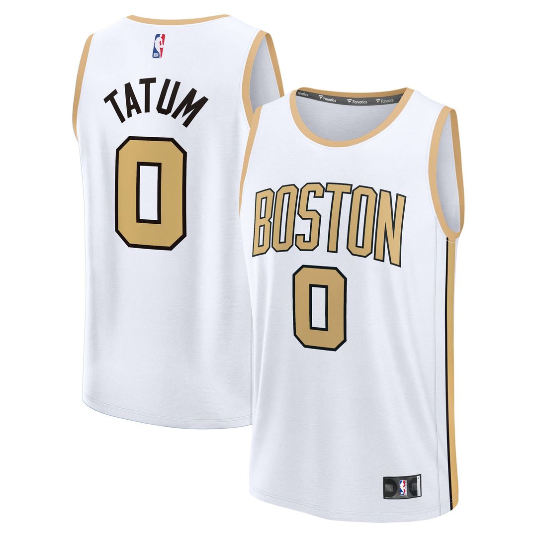 Jayson Tatum Boston Celtics Fanatics 2025/ 26 City Edition Fast Break Jersey - White | NBA Fan Gear