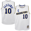 Tim Hardaway Golden State Warriors Mitchell & Ness Youth 1990-91 Hardwood Classics Swingman Throwback Home Jersey - White | NBA Fan Gear