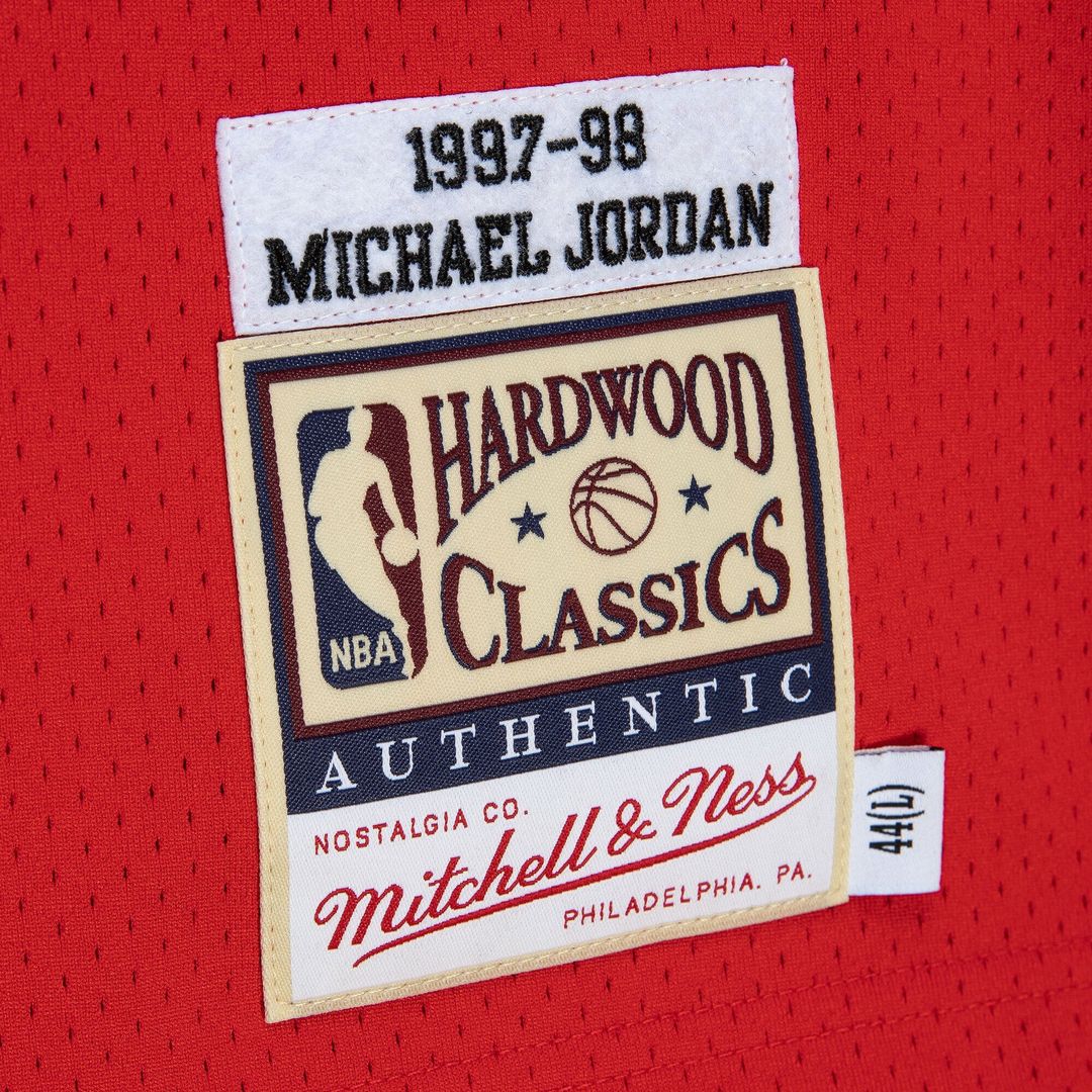 Michael Jordan Chicago Bulls Mitchell & Ness 1997-98 Authentic Jersey - Red | NBA Fan Gear
