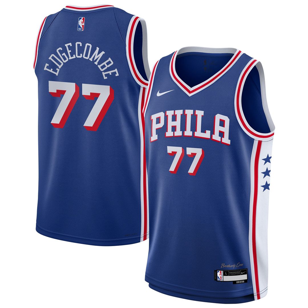 VJ Edgecombe Philadelphia 76ers Nike Youth Swingman Jersey - Icon Edition - Royal | NBA Fan Gear