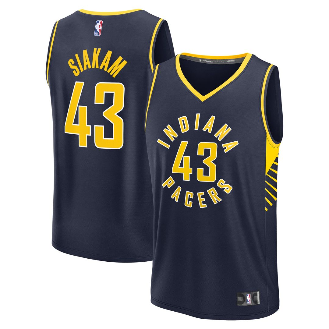 Pascal Siakam Indiana Pacers Fanatics Youth Fast Break Player Jersey - Icon Edition - Navy | NBA Fan Gear
