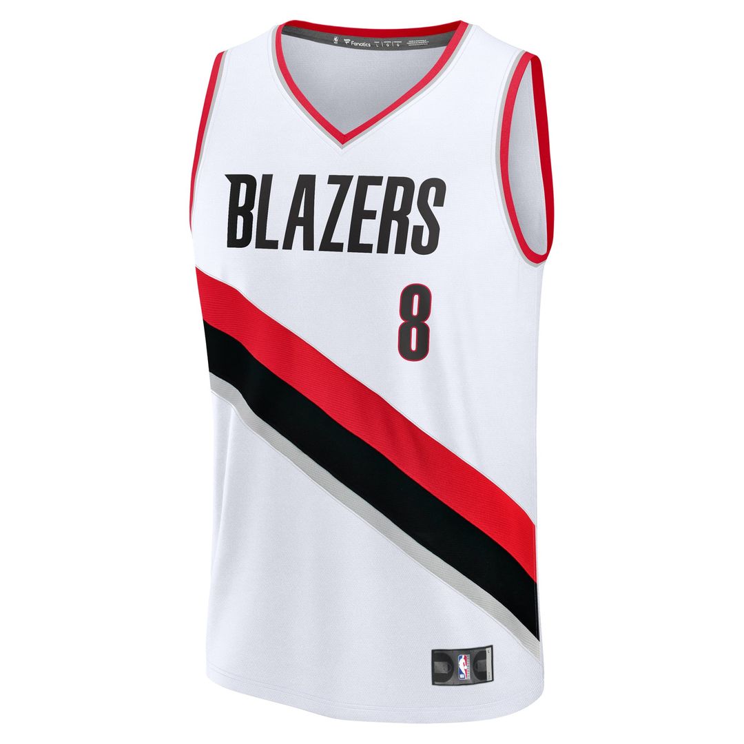 Deni Avdija Portland Trail Blazers Fanatics Fast Break Replica Player Jersey - Association Edition - White | NBA Fan Gear