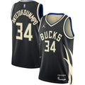 Giannis Antetokounmpo Milwaukee Bucks Jordan Brand Unisex Swingman Jersey - Statement Edition - Black | NBA Fan Gear