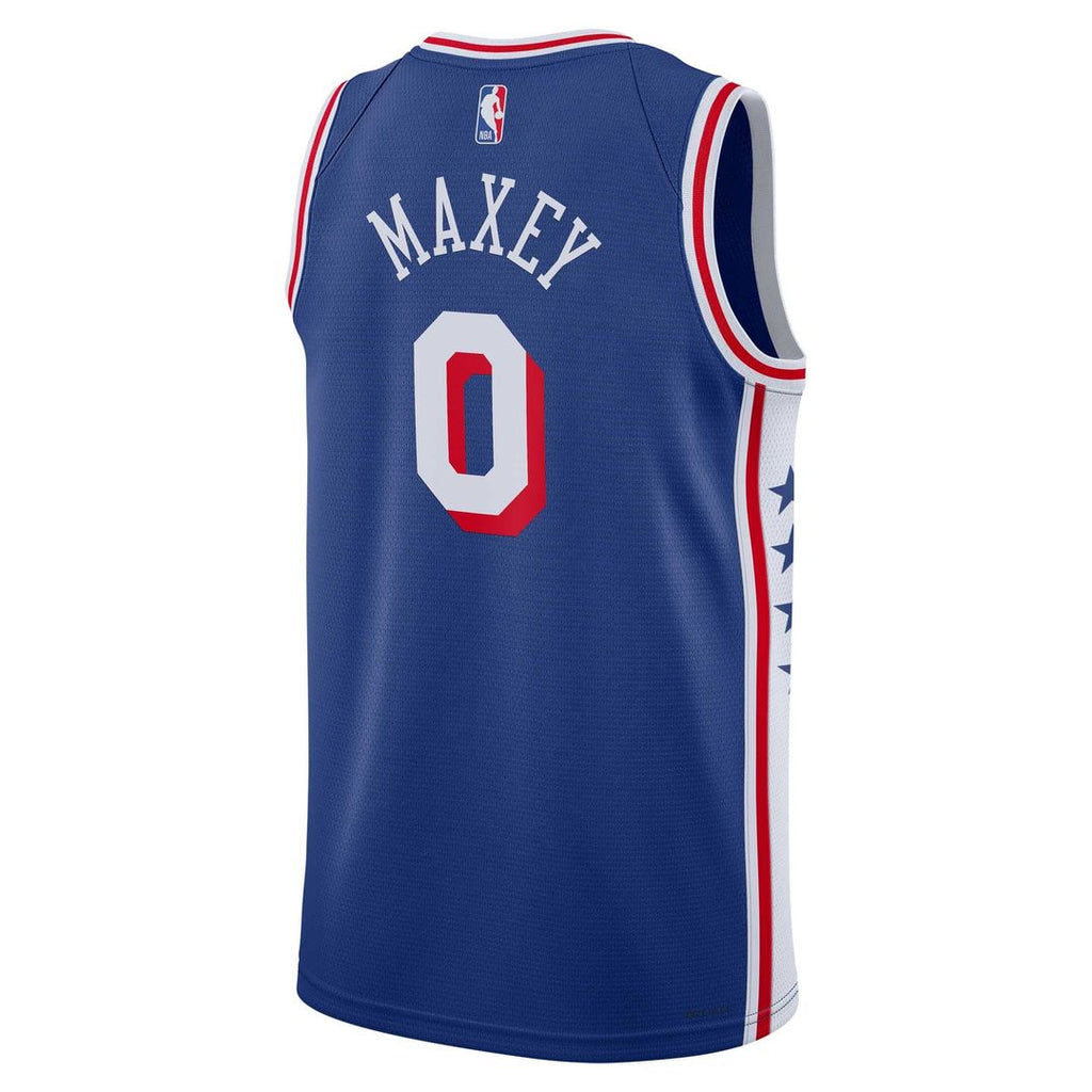 Tyrese Maxey Philadelphia 76ers Nike Unisex Swingman Jersey - Icon Edition - Royal | NBA Fan Gear