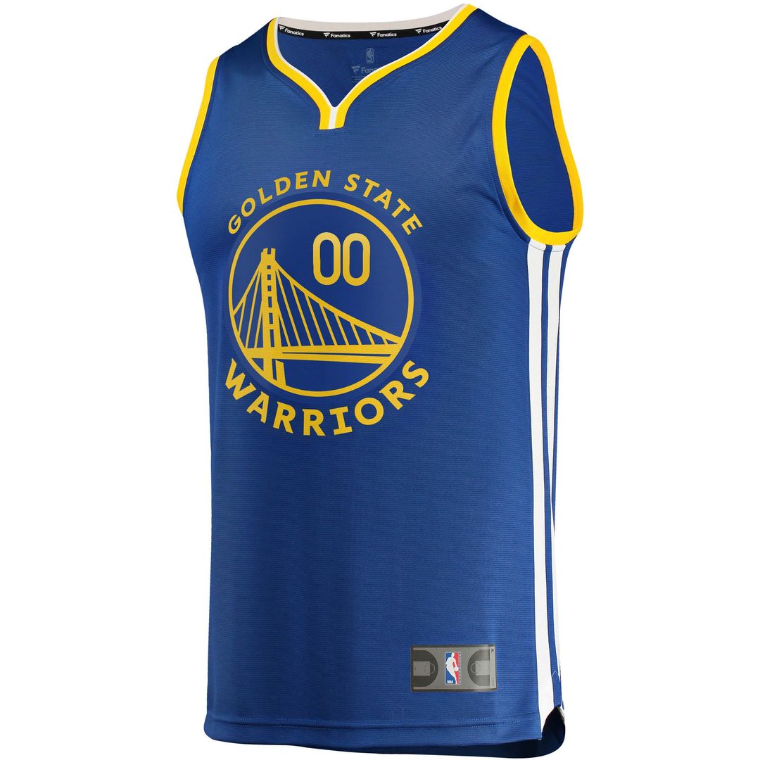 Golden State Warriors Fanatics Fast Break Custom Replica Jersey Royal - Icon Edition | NBA Fan Gear