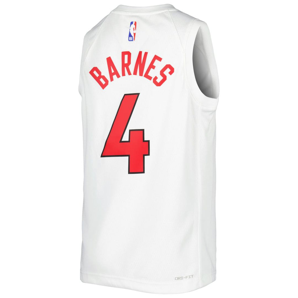 Scottie Barnes Toronto Raptors Nike Youth Swingman Jersey - Association Edition - White | NBA Fan Gear