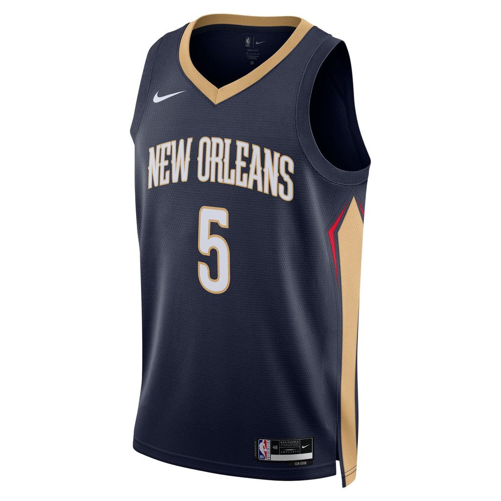 Dejounte Murray New Orleans Pelicans Nike Unisex 2024 Offseason Addition Nike Swingman Jersey - Navy | NBA Fan Gear