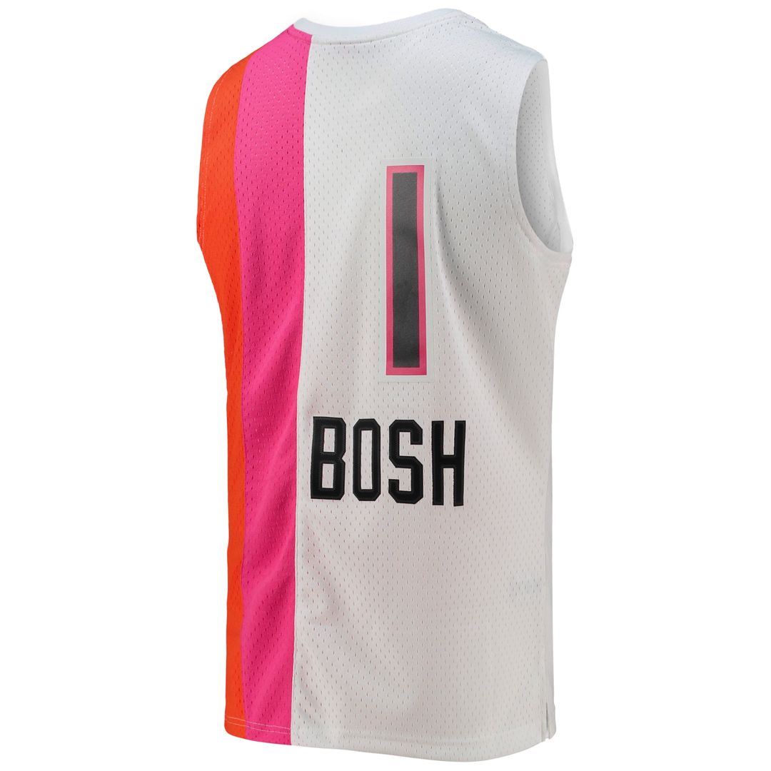 Chris Bosh Miami Heat Mitchell & Ness 2011/ 12 Hardwood Classics Swingman Jersey - White | NBA Fan Gear