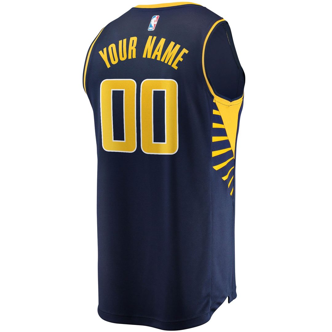 Indiana Pacers Fanatics Youth Fast Break Custom Replica Jersey Navy - Icon Edition | NBA Fan Gear
