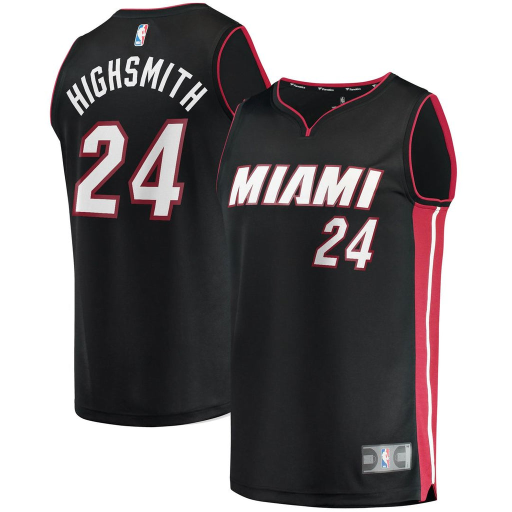 Haywood Highsmith Miami Heat Fanatics 2021/ 22 Fast Break Replica Jersey - Icon Edition - Black | NBA Fan Gear