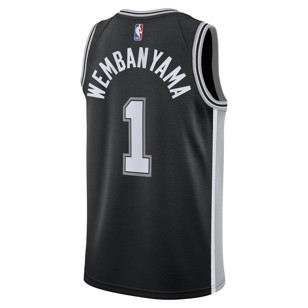 Victor Wembanyama San Antonio Spurs Nike Youth Swingman Jersey - Icon Edition - Black | NBA Fan Gear