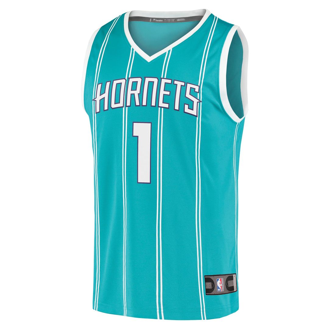 LaMelo Ball Charlotte Hornets Fanatics Fast Break Replica Jersey - Icon Edition - Teal | NBA Fan Gear