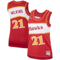 Dominique Wilkins Atlanta Hawks Mitchell & Ness Women's Hardwood Classics Swingman Jersey - Red | NBA Fan Gear