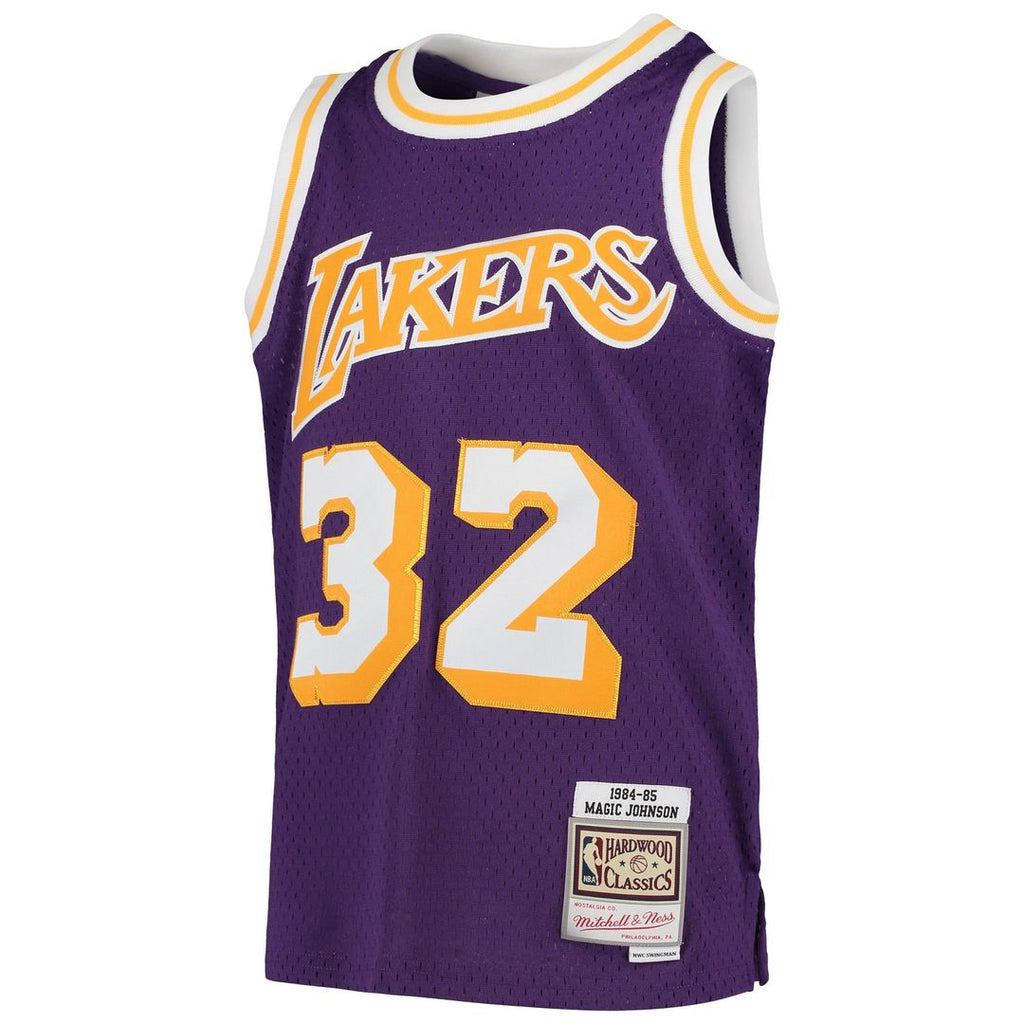 Magic Johnson Los Angeles Lakers Mitchell & Ness Youth Swingman Throwback Jersey - Gold | NBA Fan Gear