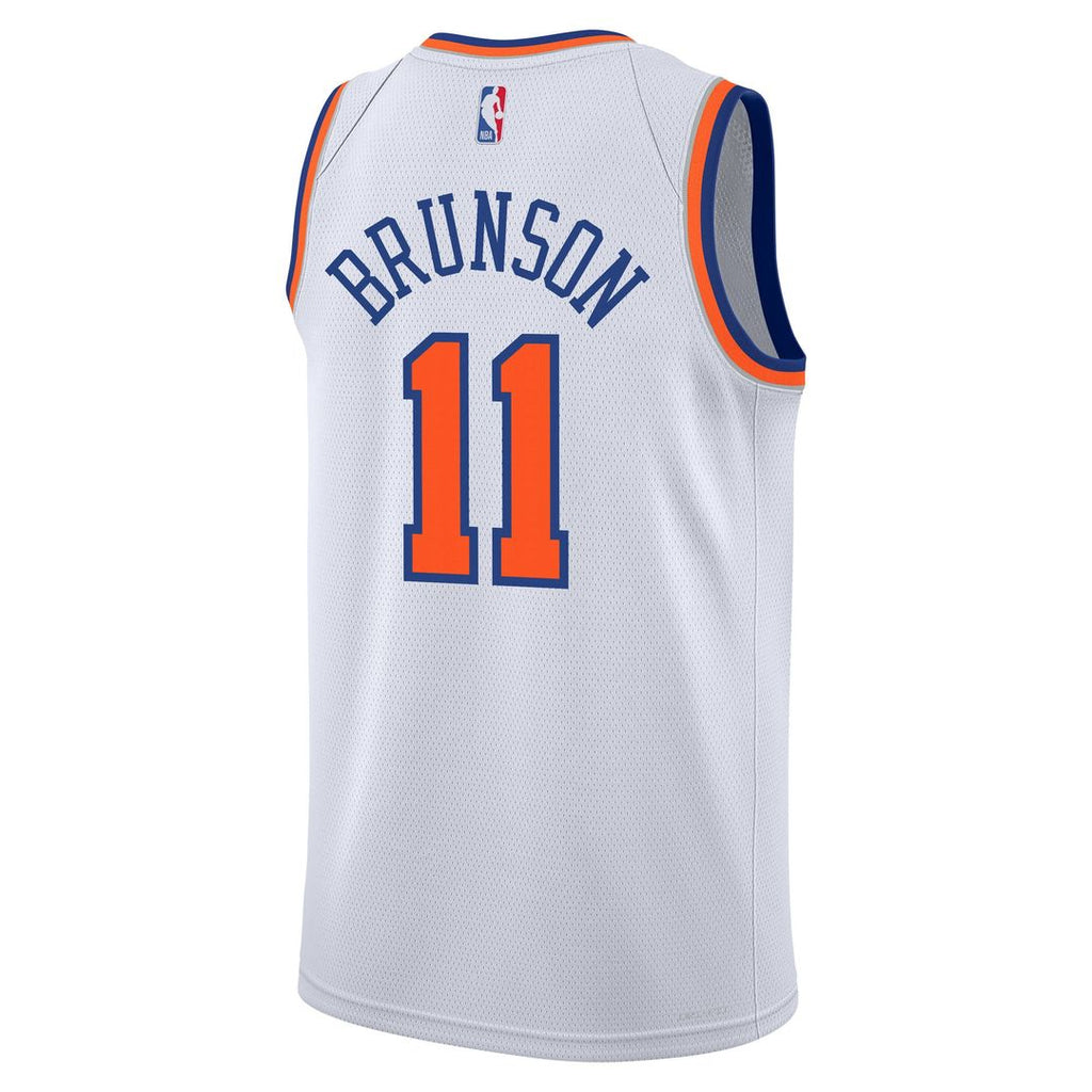 Jalen Brunson New York Knicks Nike Youth Association Swingman Jersey - White | NBA Fan Gear