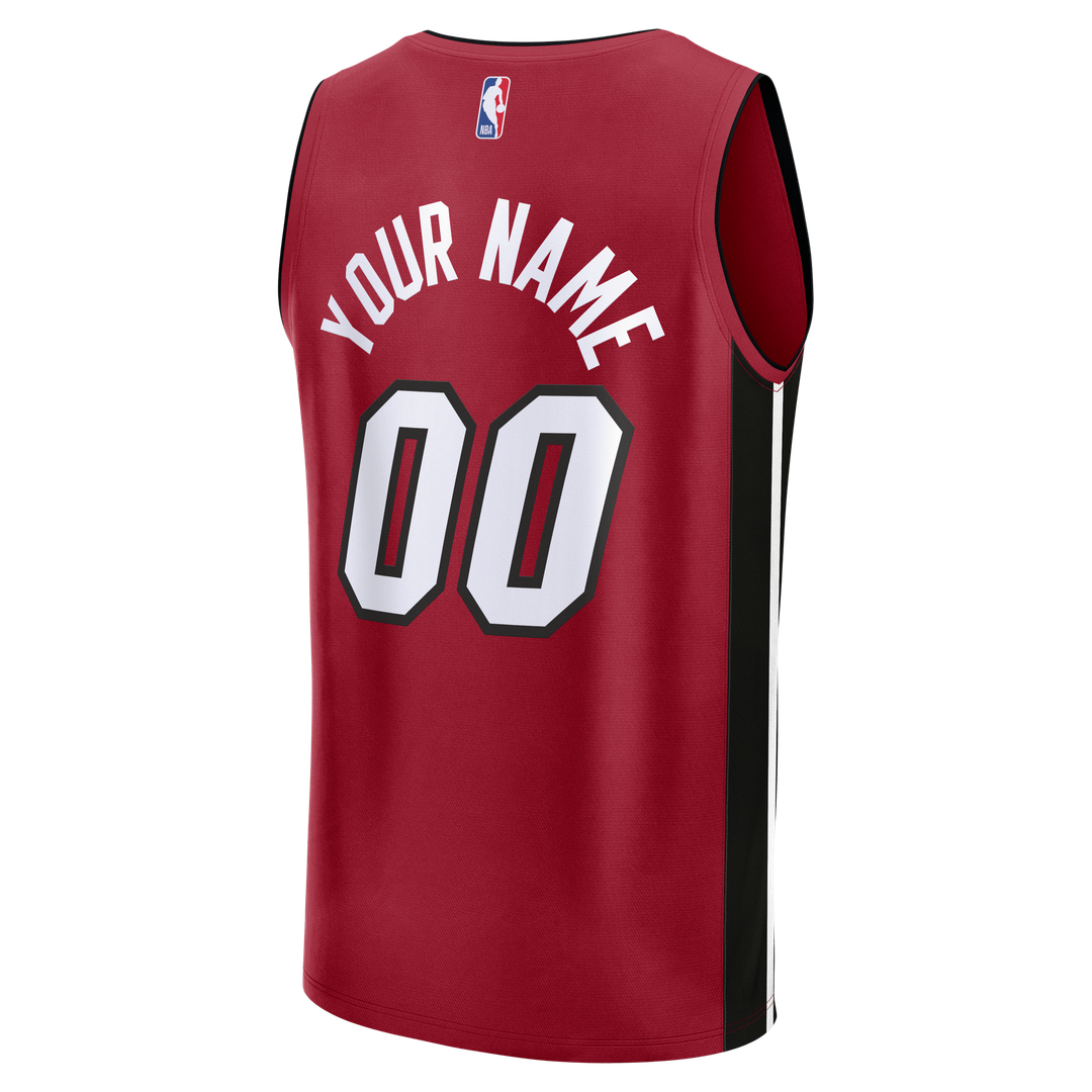 Miami Heat Fanatics Fast Break Custom Jersey - Icon Edition - Black | NBA Fan Gear