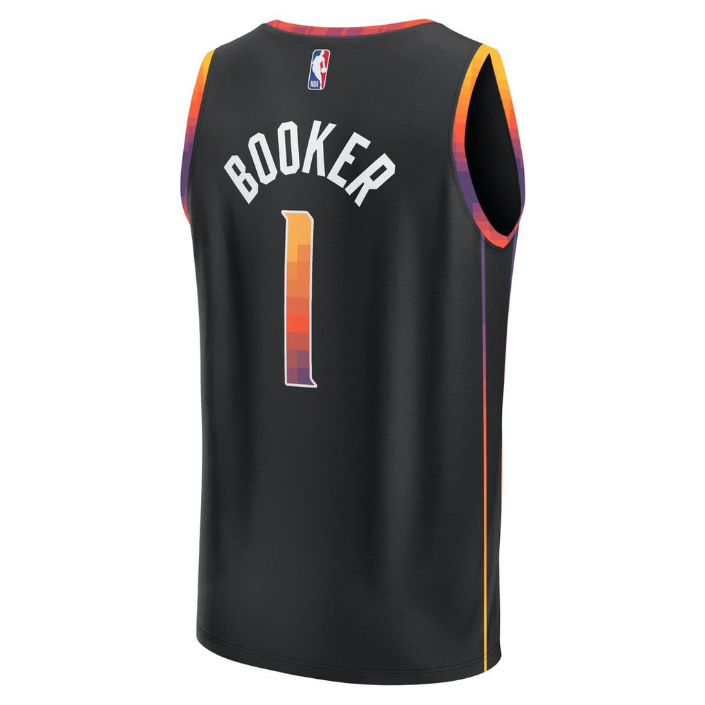 Devin Booker Phoenix Suns Fanatics Youth Fast Break Player Jersey - Statement Edition - Black | NBA Fan Gear