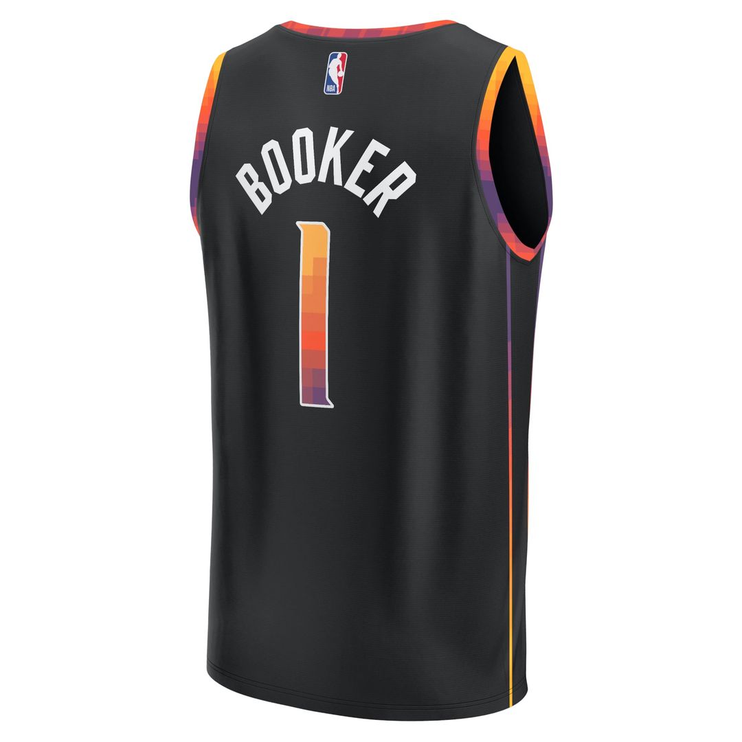 Devin Booker Phoenix Suns Fanatics Youth Fast Break Player Jersey - Statement Edition - Black | NBA Fan Gear