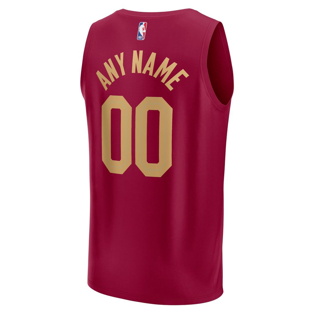 Cleveland Cavaliers Fanatics Youth Fast Break Custom Jersey - Maroon - Icon Edition | NBA Fan Gear