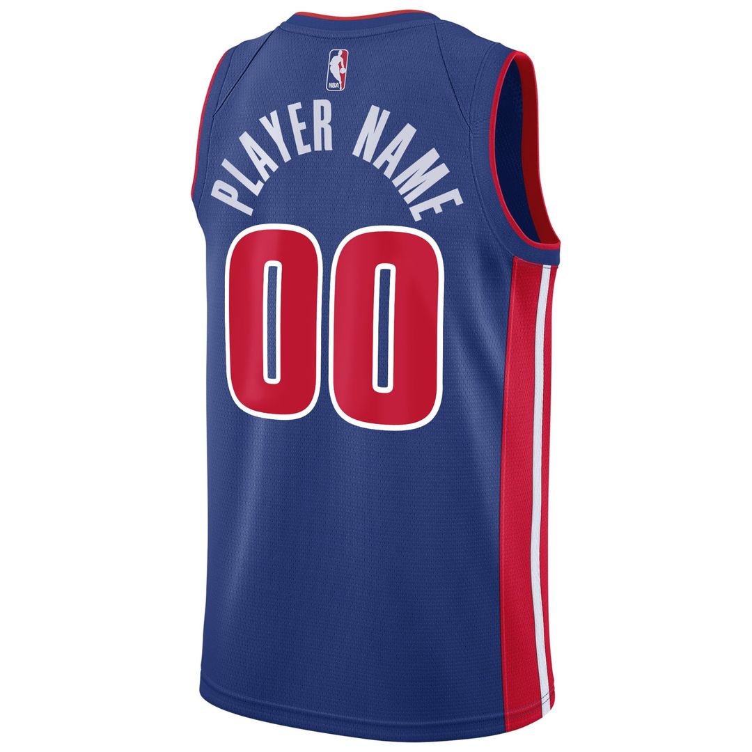 Detroit Pistons Nike Swingman Custom Jersey Blue - Icon Edition | NBA Fan Gear