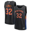 Karl-Anthony Towns New York Knicks Fanatics Youth Fast Break Jersey - Statement Edition - Black | NBA Fan Gear