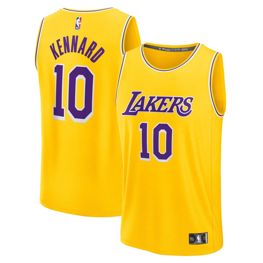 Luke Kennard Los Angeles Lakers Fanatics Fast Break Replica Jersey - Icon Edition - Gold | NBA Fan Gear