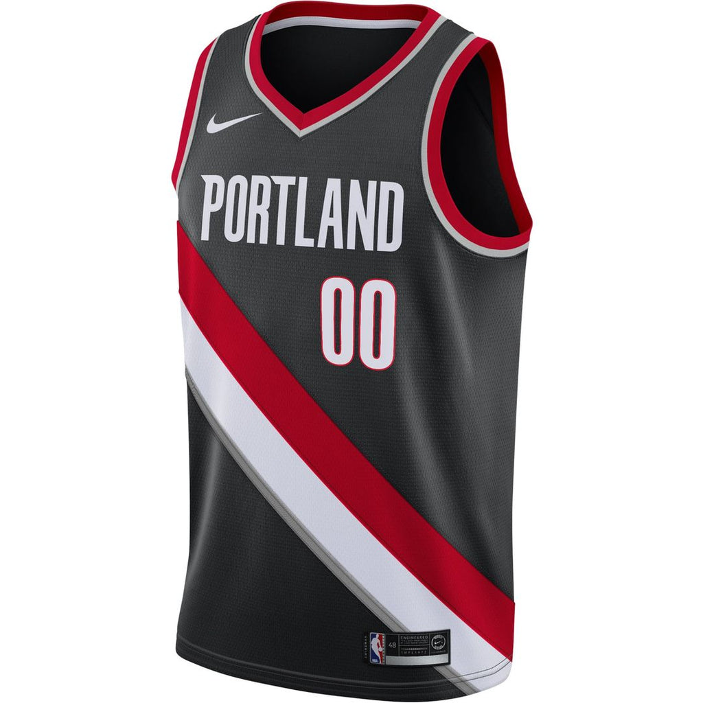 Portland Trail Blazers Nike Swingman Custom Jersey Black - Icon Edition | NBA Fan Gear