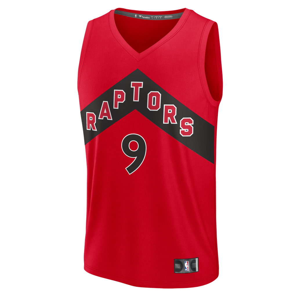 RJ Barrett Toronto Raptors Fanatics Fast Break Jersey - Red - Icon Edition | NBA Fan Gear