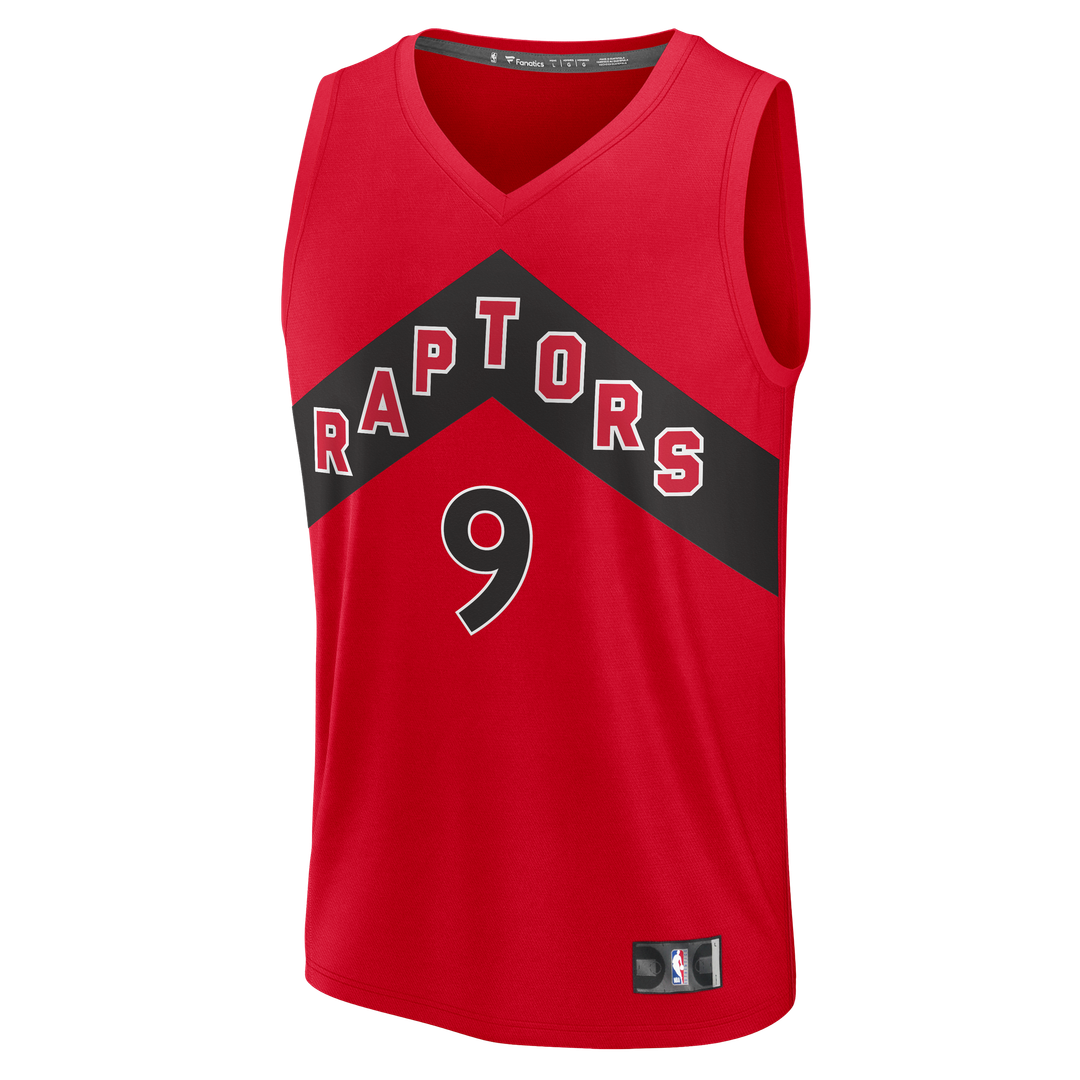 RJ Barrett Toronto Raptors Fanatics Fast Break Jersey - Red - Icon Edition | NBA Fan Gear