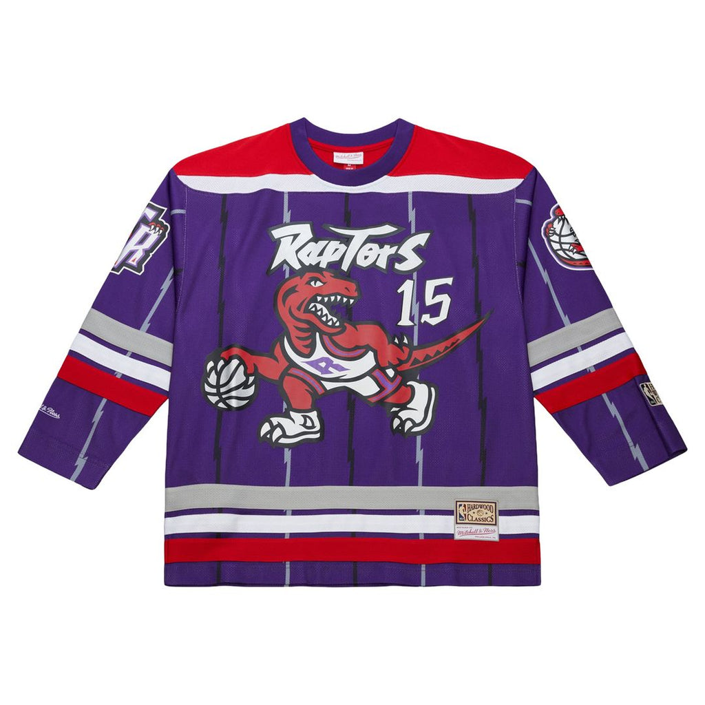 Vince Carter Toronto Raptors Mitchell & Ness Unisex Maxxed Out Fashion Hockey Jersey - Purple | NBA Fan Gear