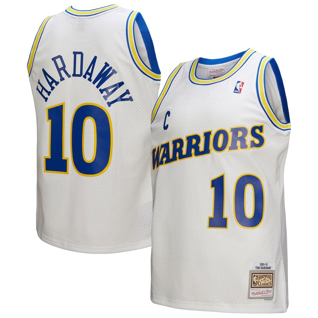 Tim Hardaway Golden State Warriors Mitchell & Ness Hardwood Classics 1990/ 91 Swingman Jersey - White | NBA Fan Gear