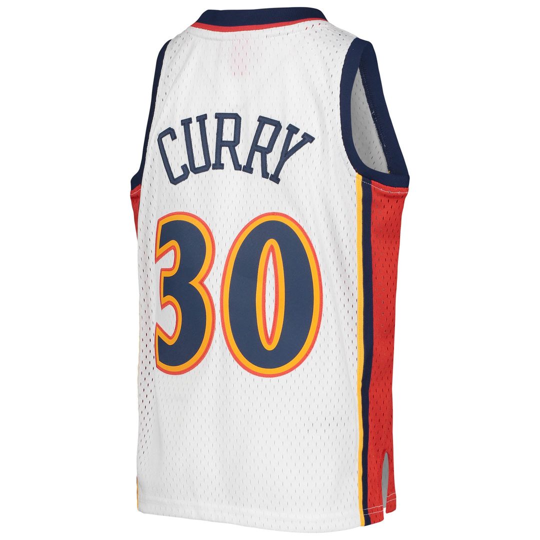 Stephen Curry Golden State Warriors Mitchell & Ness Youth 2009-10 Hardwood Classics Swingman Throwback Jersey - Navy | NBA Fan Gear