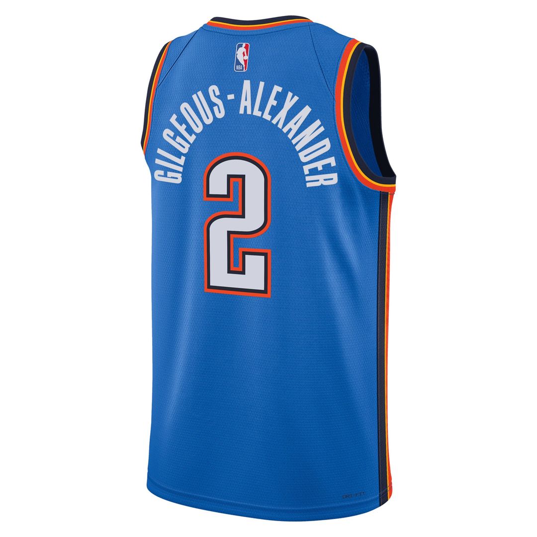 Shai Gilgeous-Alexander Oklahoma City Thunder Nike Unisex Swingman Jersey - Icon Edition - Blue | NBA Fan Gear